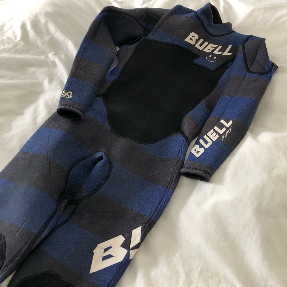 Wetsuit Full Suit 4/3mm No Zip Buell Striped